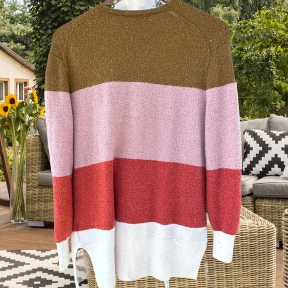 Madewell Women’s Knit Colorblock Cardigan W/Pockets Sz Small - Picture 3 of 7